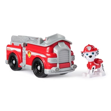 Pat'Patrouille, Camion de pompiers de Marcus, Véhicule avec figurine articulée à collectionner, jouets respectueux de la planète pour les garçons et les filles à partir de 3 ans