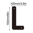 thumbnail image 2 of 3D Iron Art Letter House Number Sign with Screws Decorative Metal Alphabet Letters for Home Address Numbers,Garden Decor,Shop Sign, que Industrial Style,26 English Letters for DIY Wall Display, 2 of 5