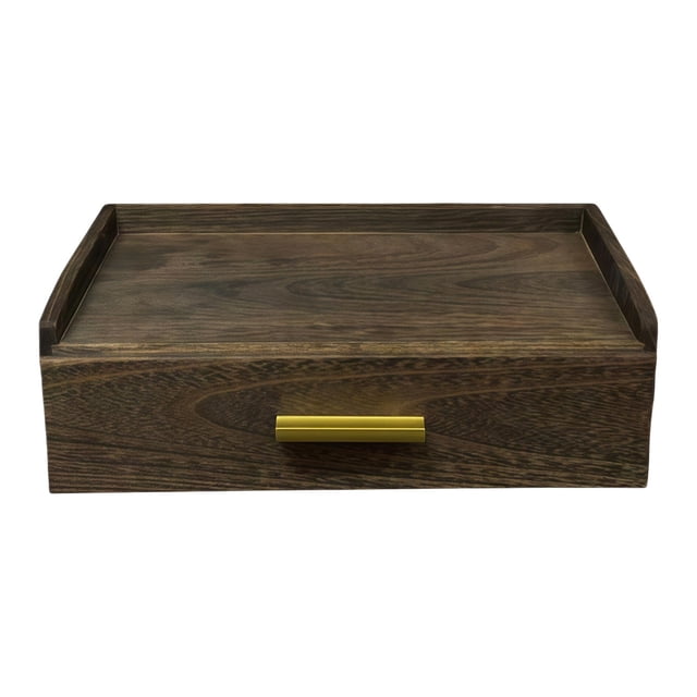 Elodie Tea Bags Box Container Modern Multifunctional Divided for Drawer Bar Kitchen black
