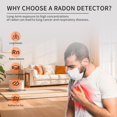 thumbnail image 3 of Handheld Radon Gas Detector Rechargeable Radon Gas Monitor Air Quality Testing Instrument 0.3-270 pci/L ,DM68R, 3 of 9