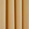 thumbnail image 4 of Cross Land Rideaux d'Extérieur Imperméables, Robe d'Été Jaune Coupe-Vent à Oeillets 2 Panneaux, 54"x96 Pouces, 4 of 7