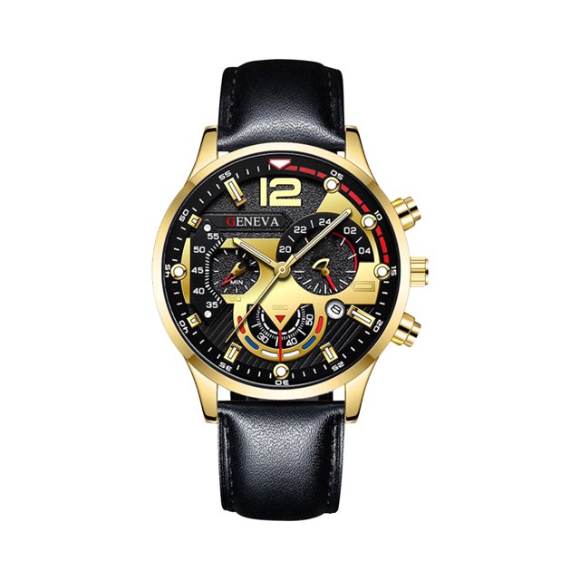 Up to 65% Off Noctilucent Quartz Watch Mechanical Sticker Multiple Dial Design Leather Strap Leisure Style Bracelet Watch Anti-Scratch Dial Men Women Necklace Rings Earring Jewelry on Clearance
