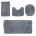 thumbnail image 1 of Lksixu 4 Pieces Bathroom Rugs Set for Bathroom, Soft Shaggy Microfiber Bath Mats with Toilet Lid Cover and U-Shape Bath Carpet, Non-Slip Absorbent Quick Dry Shower Rug Machine Washable for Tub, 1 of 8