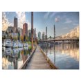 thumbnail image 2 of Marina Along the River - Landscape Photography Canvas Print, 2 of 3