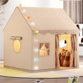 thumbnail image 3 of Kids Castle Play Tent - Spacious Indoor/Outdoor Design with Mat and Lights, Durable Polyester for Imaginative Adventures, Easy Setup and Storage, 3 of 9