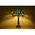 thumbnail image 4 of Tiffany Style Desk Lamp Table Bedside LED Lamp Bedroom Stained-Glass 18.1'' Height Multi-Color, 4 of 4