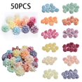 thumbnail image 4 of Lefu 50PCS Artificial Silk Floral Flower Head Hydrangea Wedding Party Decor Craft DIY, 4 of 8