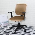 thumbnail image 3 of ORUYROP Housse de Chaise de Bureau Extensible Résistante à l'Eau en Spandex Extensible Jacquard Housse de Chaise d'Ordinateur pour Chaises de Bureau Velours Camel, 3 of 7