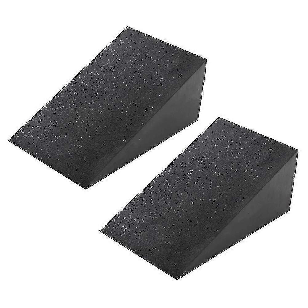 2-Pack Non-Slip Yoga Mats with Adjustable Squat Ramp & Incline Board for Strength Training, Deadlift, Squat Exercise Equipment
