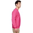 thumbnail image 4 of Gildan Mens Heavy Blend Crewneck Sweatshirt, M, Safety Pink, 4 of 6