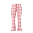 thumbnail image 3 of Pantalon de Pyjama à Carreaux pour Femmes, Vêtement de Nuit, Cordon de Serrage, Coton, Bas Amples, 3 of 5