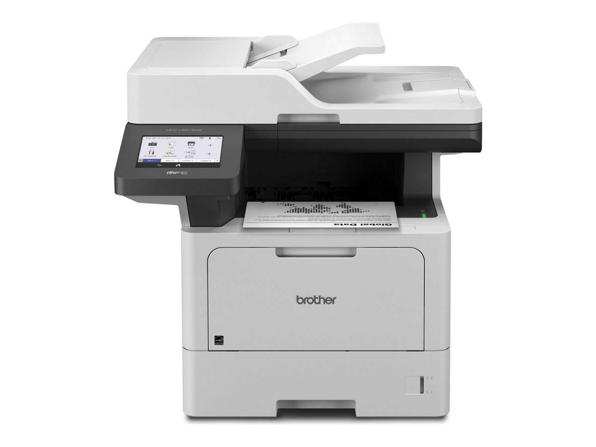Brother MFC-L5915DW - Multifunction printer - B/W - laser - Legal (8.5 in x 14 in) (original) - A4/Legal (media) - up to 50 ppm (copying) - up to 50 ppm (printing) - 350 sheets - 33.6 Kbps - USB 2.0, Gigabit LAN, Wi-Fi(n), USB host