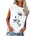 thumbnail image 1 of SHOPESSA Vêtements Grande Taille pour Femmes Mode T-Shirts Amples à Imprimé pour Femmes Col Rond Décontracté Manches Courtes Hauts Décontractés, 1 of 5