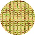 thumbnail image 1 of Ahgly Company Machine Washable Indoor Round Transitional Sedona Brown Area Rugs, 3' Round, 1 of 7