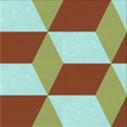 thumbnail image 1 of Ahgly Tapis d'Intérieur Lavable en Machine Carré Vert Clair Transitionnel, 7 Pieds Carré, 1 of 7
