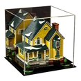 thumbnail image 2 of Better Display Cases Versatile Acrylic Display Case - Medium Square Box with Mirror, Green Risers and Black Base 9.75" x 9.75" x 9.75" (V02), 2 of 8