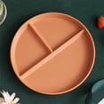 thumbnail image 4 of Oleegame Ensemble de Couverts en Acier Inoxydable 2 Pcs Assiettes en Blé pour Adultes Ensemble de Vaisselle Réutilisable Assiette Compartimentée pour Enfants Plateau à Salade en Plastique Bariatrique Plateau à Lunch Micro-Ondes et Lave-Vaisselle, 4 of 6