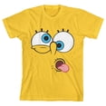 thumbnail image 2 of Bob L'éponge T-Shirt Jaune pour Enfants à Grand Visage Goofy, 2 of 3