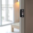 thumbnail image 4 of IFANLANDOR 4Pack Matte Black Door Strike Plate Stainless Steel Door Reinforcement for Home Locking System, 4 of 6