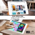 thumbnail image 2 of iPad Mini 7.9 Inch 5 Gen [ Mini 5th Generation 2019 ] A2133 A2124 A2126 MUXH2LL/A MUXF2LL/A MUXG2LL/A Trifold Slim Smart TPU Transparent Back Cover with Adjustable Stand Feature - Orange, 2 of 6