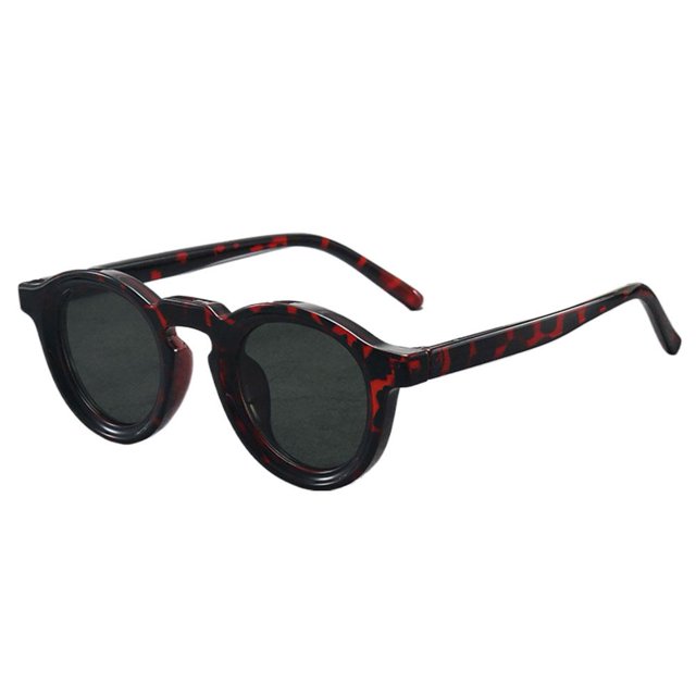 New Retro Small Round Frame Sunglasses Trendy UV Resistant Sunglasses K1Y7