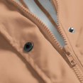 thumbnail image 5 of NARABB Women Casaul Solid Jackets Outdoor Plus Size Drawstring Zipper Hooded Raincoat Windproof Tops Coat With Pocket, 5 of 5