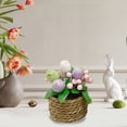 thumbnail image 1 of Boovnll Easter Eggs Potted , Simulated Leaf & Eggs Artificial Eggs Flowers Easter Decorations for Table Easter Decor for Easter Kitchen Dining Table Centerpiece, Easter Decorations, 1 of 6