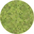 thumbnail image 1 of Ahgly Tapis Rond Lavable en Machine Intérieur Transitionnel Vert Pistache, 7 Pieds Rond, 1 of 7