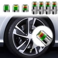 thumbnail image 1 of UsRHHA 4PC Tire Pressure Monitor, Three Color Indicator Caps for Car Auto Truck, Stainless Steel Sensors, 1 of 7