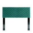 thumbnail image 3 of Modway Alyson Angular Channel Tufted Performance Velvet King / California King Headboard in Teal, 3 of 9