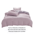 thumbnail image 3 of TIMIFIS Washed Cotton Sheets All-Season Bedding Set - 4-Piece Washable Cotton Solid Color Bed Sheet Duvet Cover and Pillowcases Home Essentials, 3 of 7