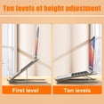 thumbnail image 2 of Aluminum Alloy 10-Level Adjustable Heat Dissipation Stable Load-Bearing Strong Lightweight, 2 of 8