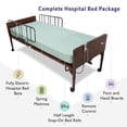 thumbnail image 4 of Full Electric Hospital Bed with innerspring Mattress and Half Rails Included - for Home Care Use and Medical Facilities - Fully Adjustable, Easy Transport Casters, Remote - 80" x 36", 4 of 4