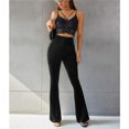 thumbnail image 3 of Wangsaura Women's Bootcut Yoga Pants Tummy Control Bootleg Velvet Sweatpants, 3 of 7