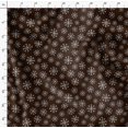 thumbnail image 4 of Soimoi Brown Rayon Fabric Snow Flakes Floral Printed Fabric 1 Yard 56 Inch Wide, 4 of 5