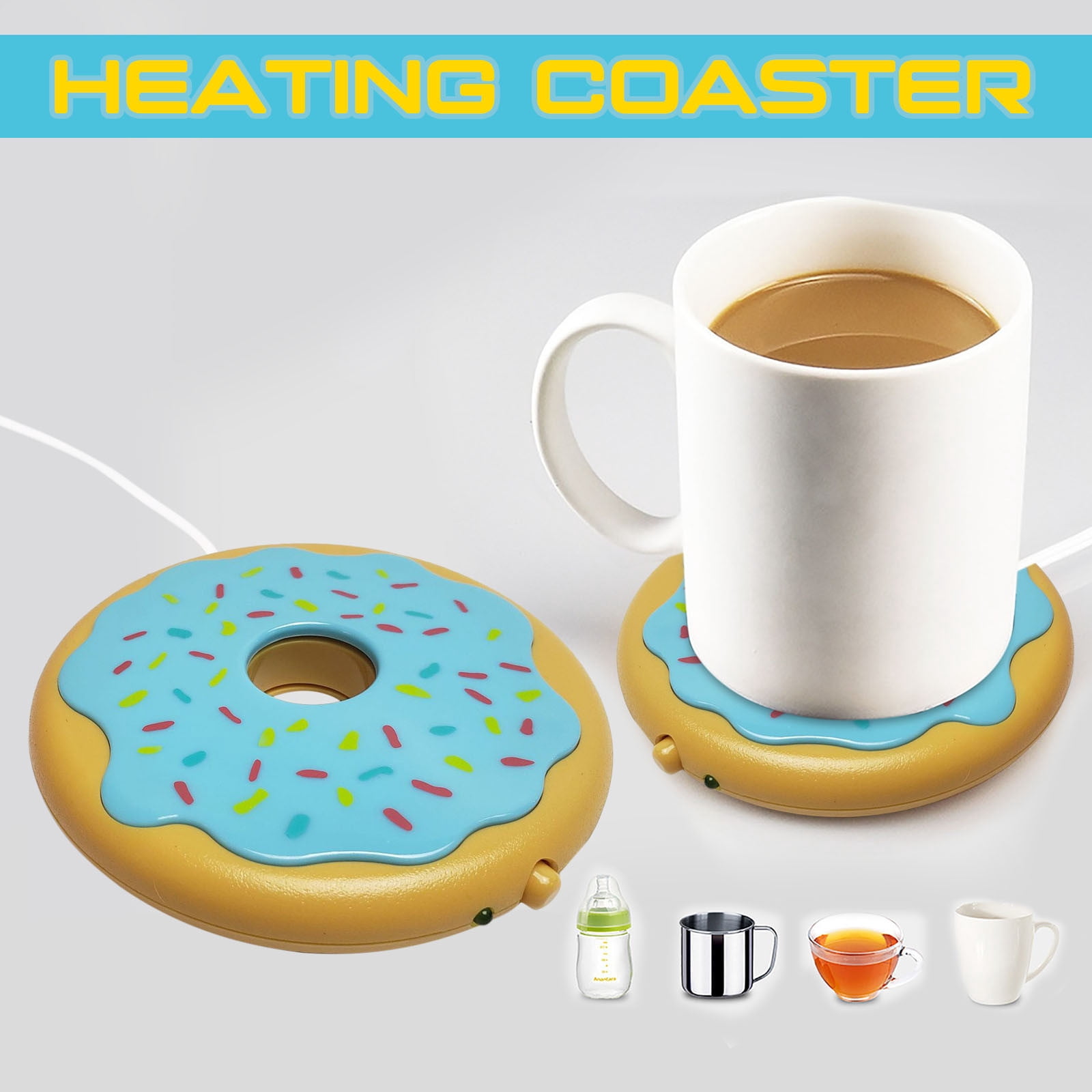 Amzcrzy Cups Constant Temperature Cup Pad Heating Automatic Heat Preservation Cup The Base Coffee Cups Coffee Mug