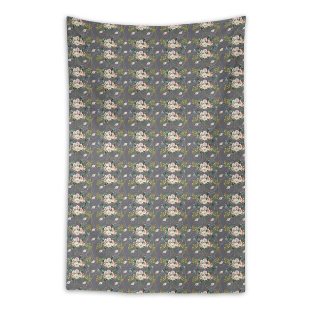 Soimoi Viscose Chiffon Fabric Leaves & Ranunculus Floral Print Fabric by the Yard 42 Inch Wide