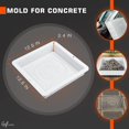 thumbnail image 2 of Namzi Stepping Stone Molds for Concrete Reusable - DIY Stepping Stone Kit Garden Plastic Molds Concrete Mold Square Bit Stepping Stone Molds - Paver Molds for Concrete Landscape Bricks Stone Pavers, 2 of 4