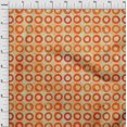 thumbnail image 4 of oneOone Viscose Chiffon Orange Fabric Circle Craft Projects Decor Fabric Printed By The Yard 42 Inch Wide, 4 of 4