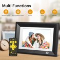 thumbnail image 4 of KODAK 10.1 Inch Wood Digital Picture Frame with Remote Control, IPS Screen HD Display, Auto-Rotate, Wall Mountable, Programmable Auto On/Off, Enjoy Your Precious Moment in Slideshow, Black, 4 of 9