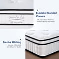 thumbnail image 2 of taoruifang 10 Inch white Full Mattress  Memory Foam Mattress with Pocket Spring, Soft & Comfortable Medium Firm, 2 of 13