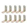 thumbnail image 1 of Unique Bargains Attelle d'Angle, 40mm x 40mm Joint Plaqué Zinc Supports à Angle Droit, 50 Pcs, 1 of 4