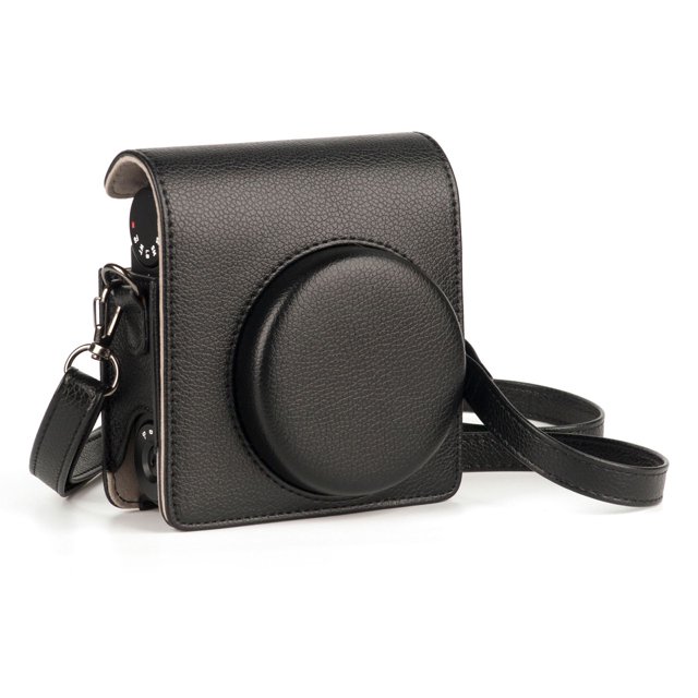 Sac Portable pour Appareil Photo Instantané Étui Rétro en Cuir PU