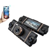 Agiufgs 4-Channel Dash Cam, 2.5K Front & 1080P Cabin Recording, Complete Vehicle Monitoring for Enhanced Driving Awareness and Incident Evidence