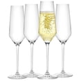 thumbnail image 3 of Layla Crystal Champagne Glasses - 6.7 oz - Set of 4, 3 of 7
