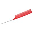 thumbnail image 4 of Unique Bargains Wide Tooth Hair Brush Tail Comb for Home Use Styling Comb Plastic Red, 4 of 6