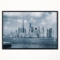 thumbnail image 1 of Design Art  Manhattan Panorama Noir Et Blanc  Sur Toile Encadrée, 1 of 5