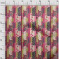 thumbnail image 3 of oneOone Georgette Viscose Crimson Red Fabric Floral Craft Projects Decor Fabric Printed By The Yard 42 Inch Wide, 3 of 5