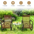 thumbnail image 3 of Costway Ensemble de Mobilier de Terrasse en Rotin 3 Pcs Canapé de Conversation Table Basse Jardin, 3 of 9