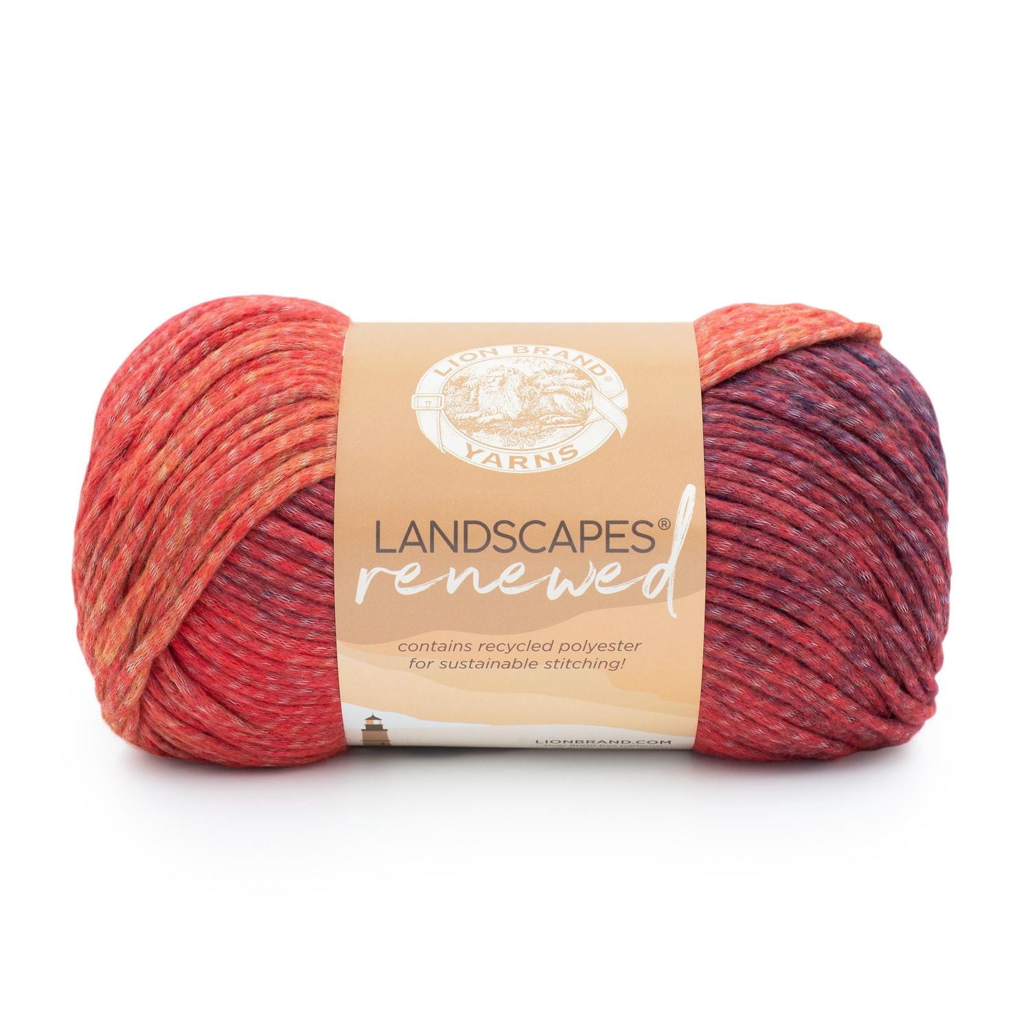 Fil Lion Brand Landscapes® Renewed Fête Fil #4 Moyen/ Peigné 150g/ 212m, 3-CT